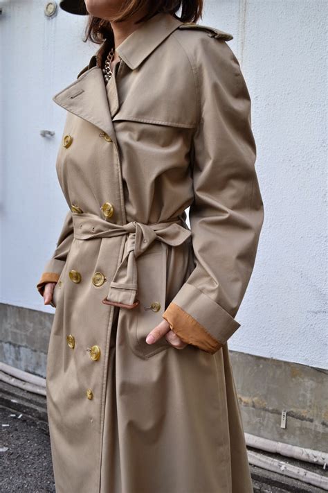 wearing vintage burberry trench|2nd hand Burberry trench coat.